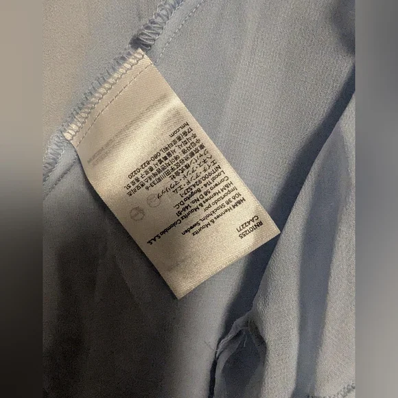 H&M Sky Blue Ruffle Blouse - Picture 8 of 10